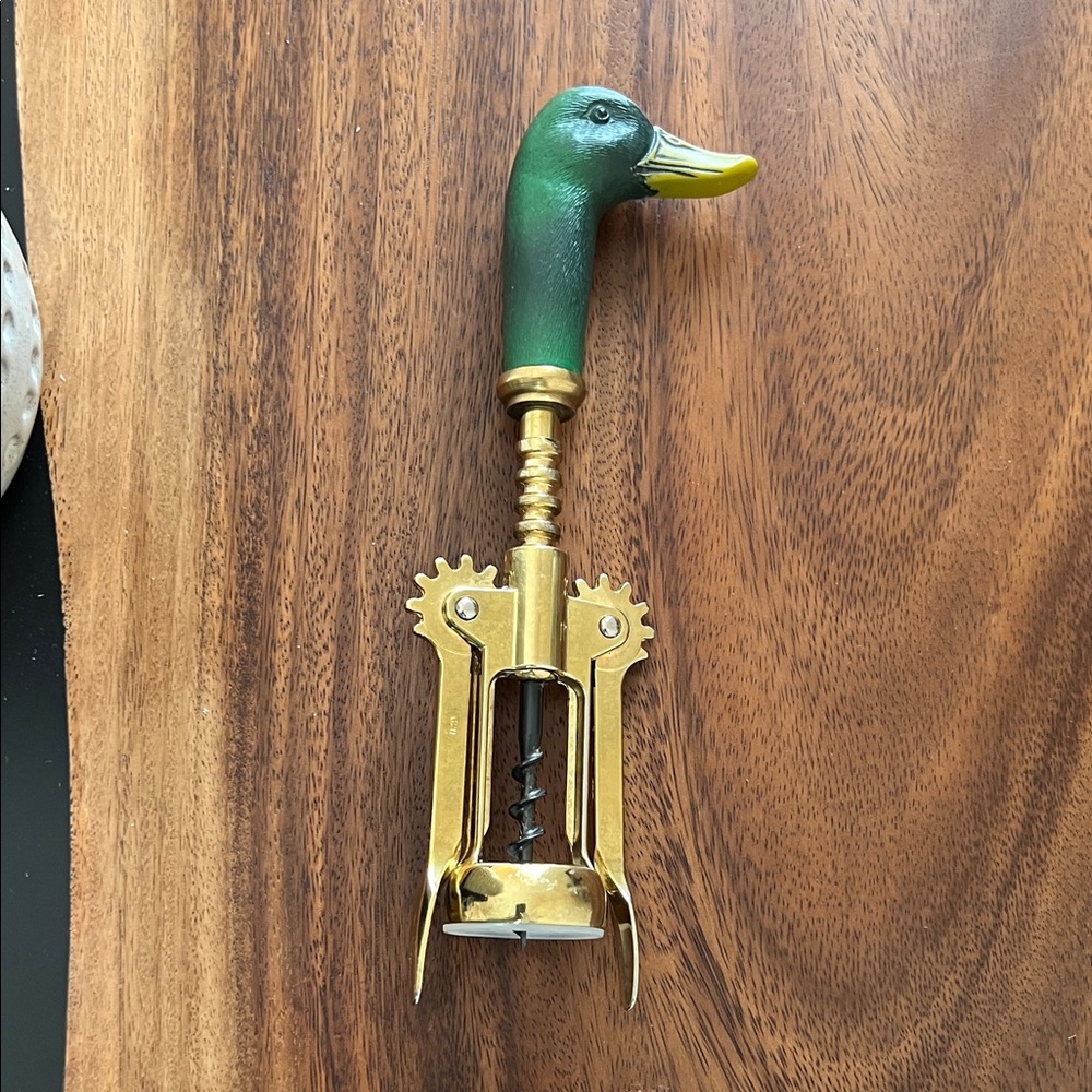 Duck Head Corkscrew with Brass Finish